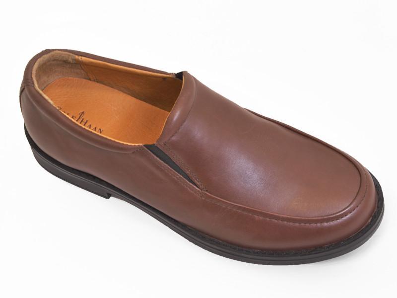 Cole Haan 13929 100% Leather Upper Boy's Shoe - Moc Toe - Brown