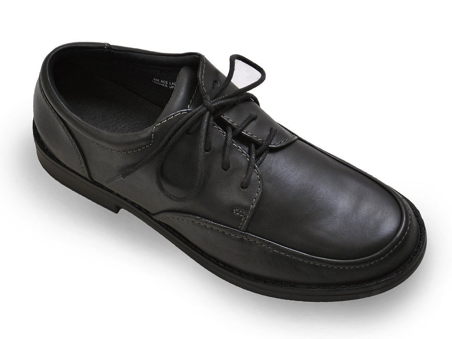 Cole Haan 14207 100% Leather Upper Boy's Shoe - Oxford - Black