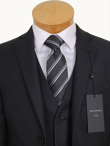 Image of John Varvatos 14327 Charcoal Boy's Suit Separate Jacket - Solid Gabardine - 100% Tropical Worsted Wool