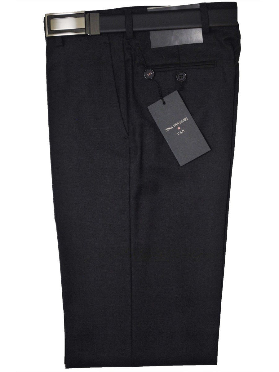 John Varvatos 14327P Charcoal Boy's Suit Separate Pant - Solid Gabardine - 100% Tropical Worsted Wool