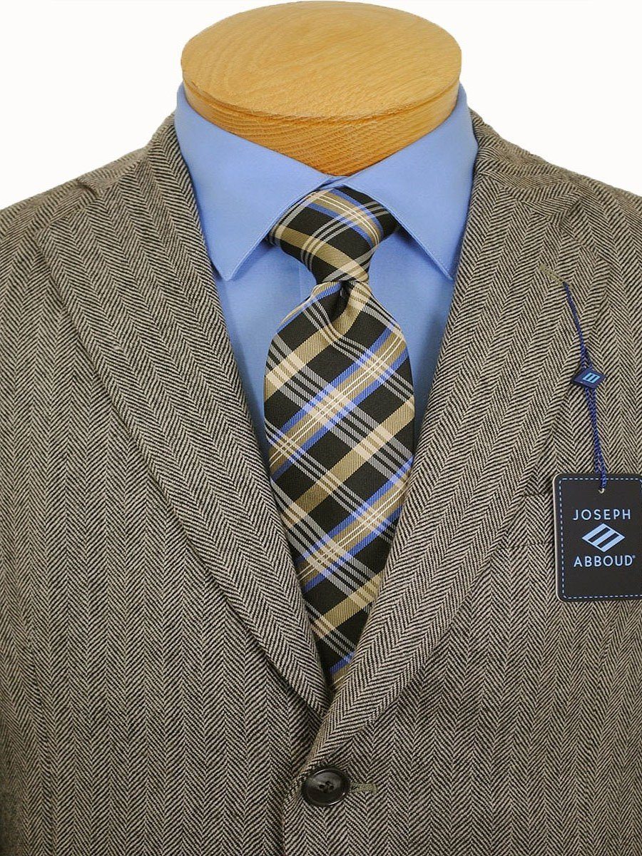 Joseph Abboud 14395 Boy's Sport Coat - Herringbone - Tan/black