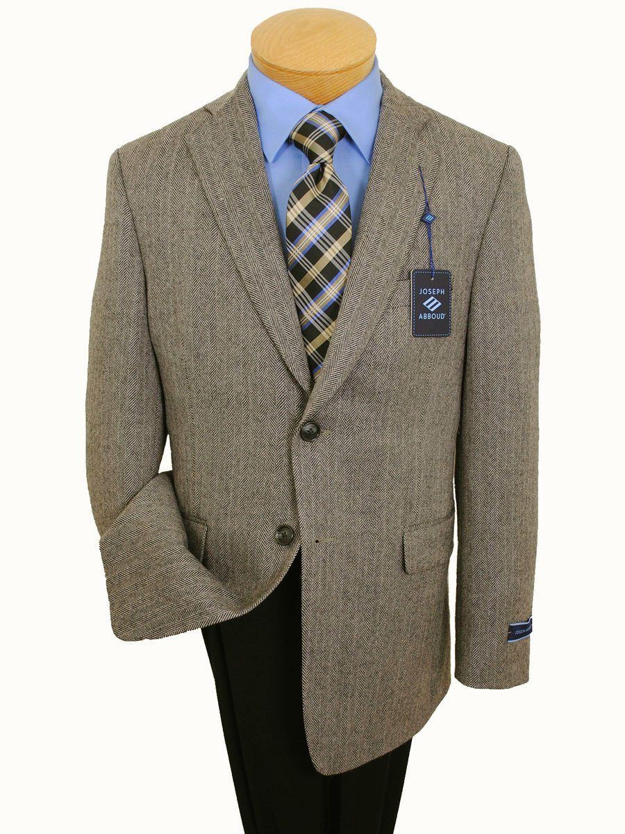 Joseph Abboud 14395 Boy's Sport Coat - Herringbone - Tan/black