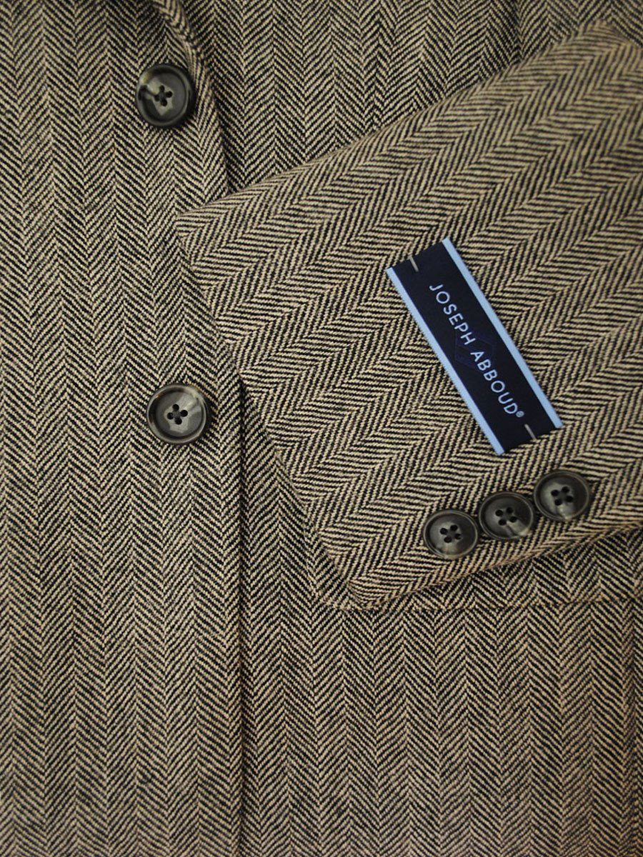Joseph Abboud 14395 Boy's Sport Coat - Herringbone - Tan/black