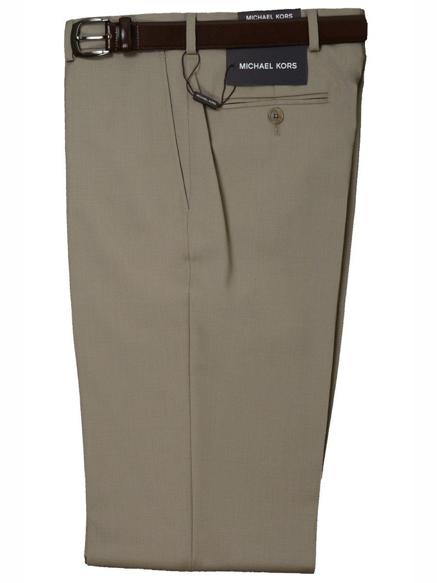 Michael Kors 1461 Boy's Dress Pants - Solid Gab - Tan