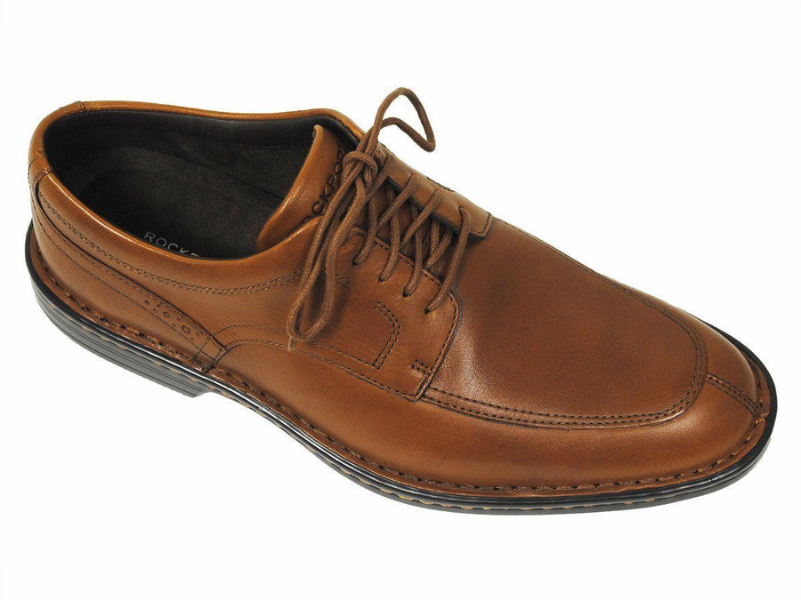 Rockport 15281 100% Leather Upper Boy's Shoe - Split Toe Oxford - Tan