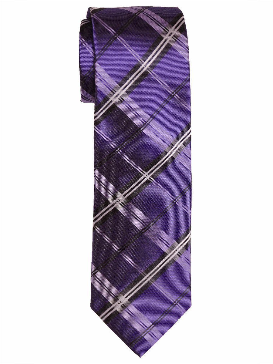 Boy's Tie 15337 Purple/Charcoal
