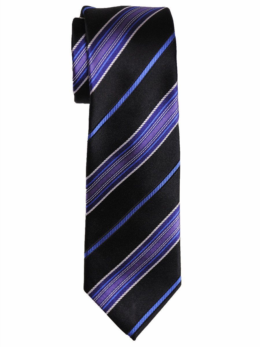 Boy's Tie 15367 Black/Purple/Blue