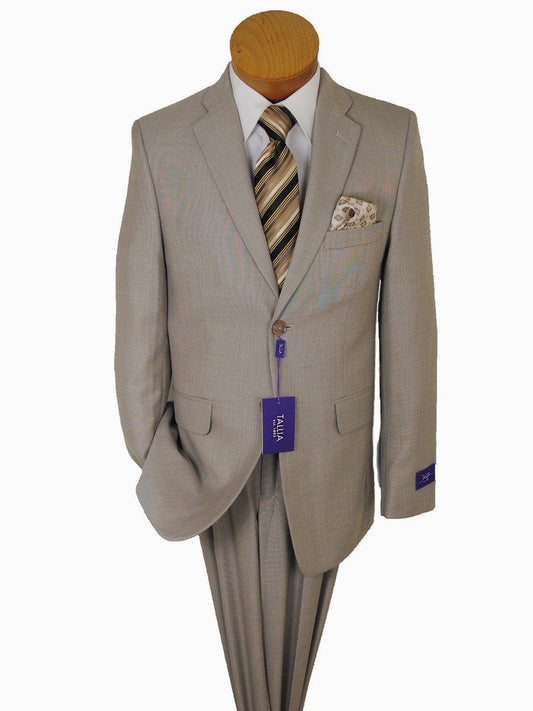 Tallia Purple 15848 80% Polyester/20% Rayon Boy's Suit - Sharkskin - Tan