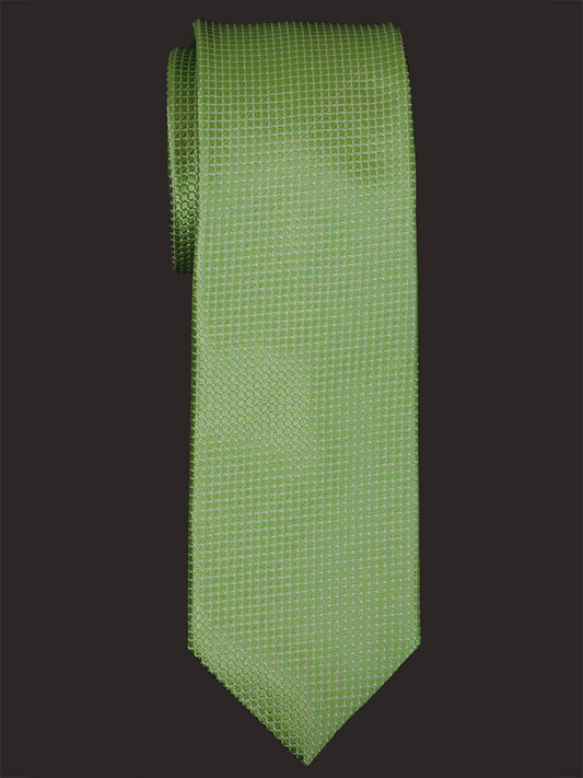Heritage House 16015 100% Woven Silk Boy's Tie - Neat - Green