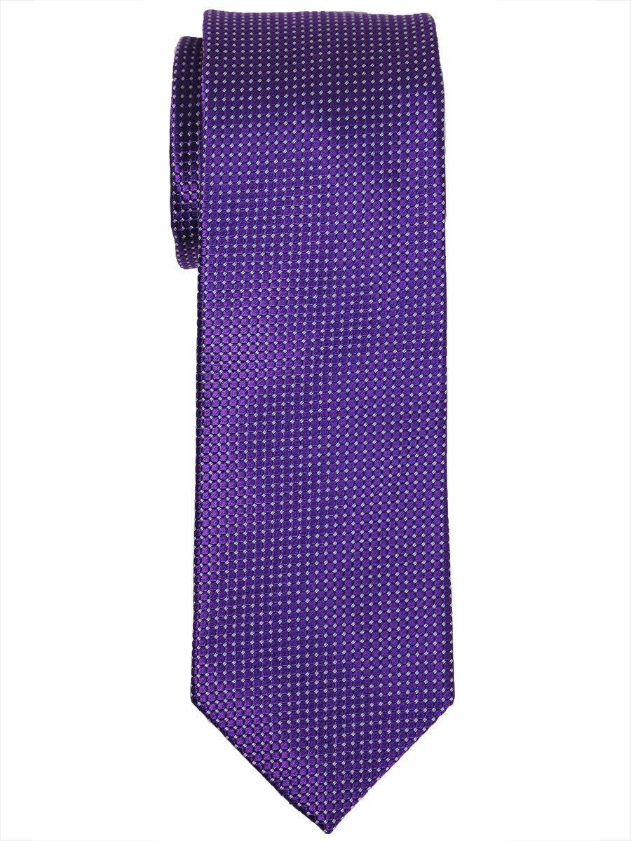 Heritage House 16018 100% Woven Silk Boy's Tie - Neat - Purple