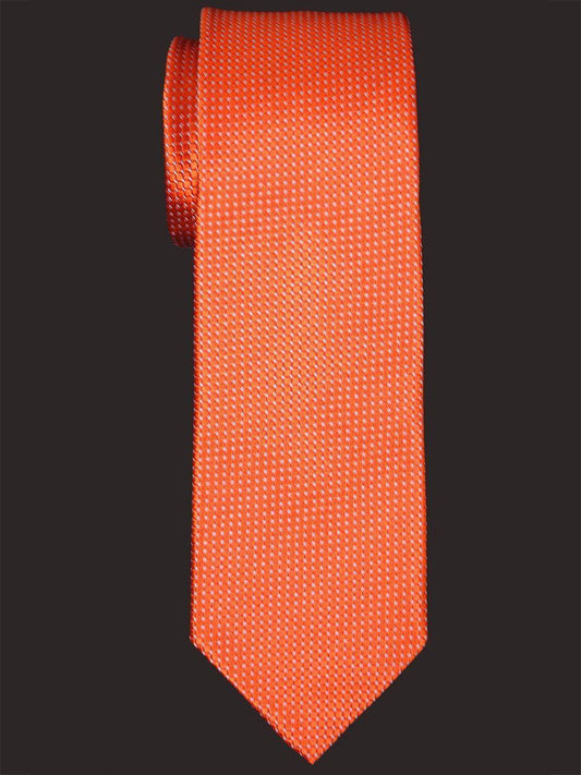 Heritage House 16020 100% Woven Silk Boy's Tie - Neat - Orange