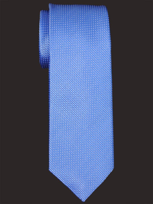 Heritage House 16022 100% Woven Silk Boy's Tie - Neat - Blue