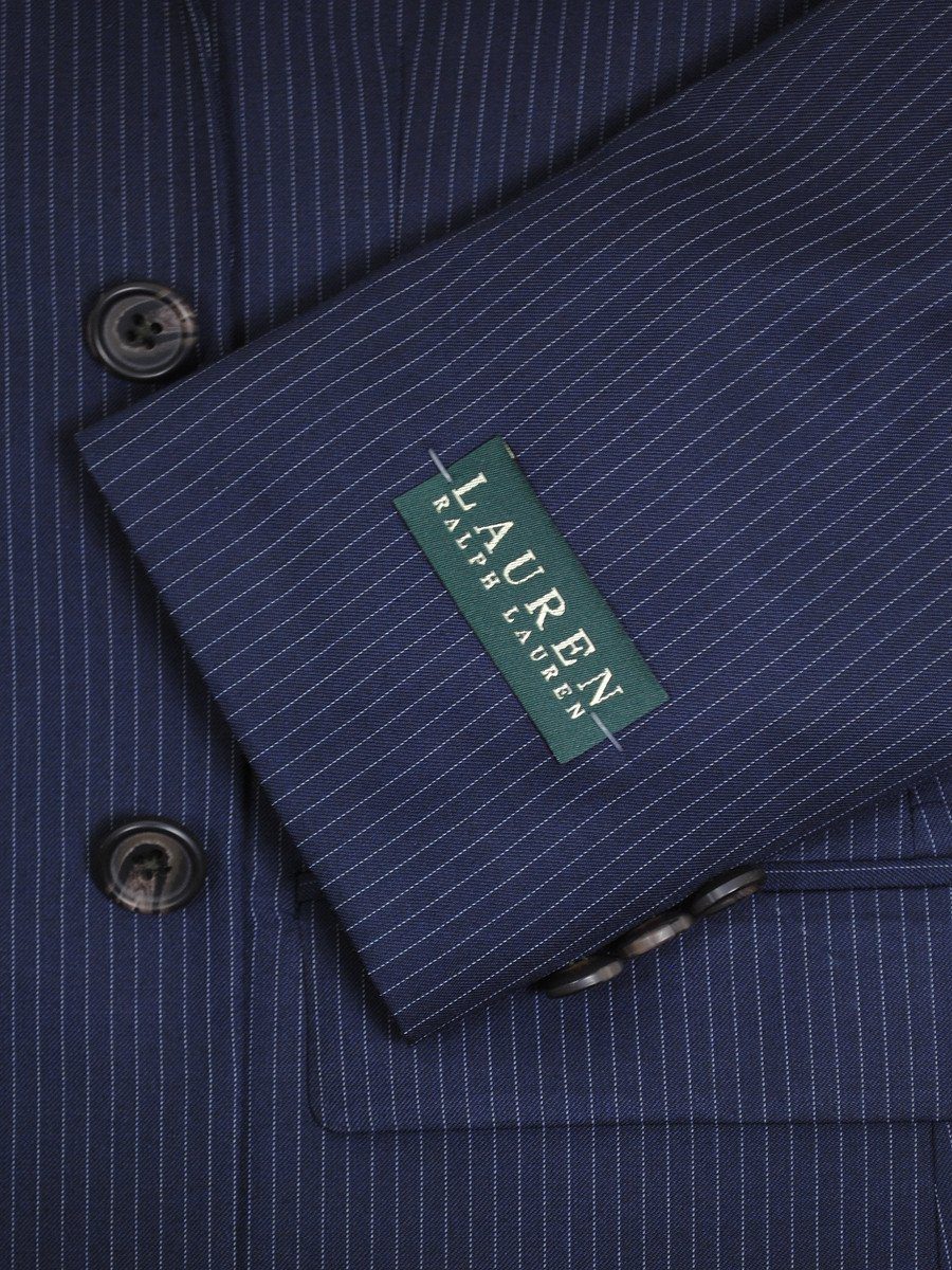 Lauren Ralph Lauren 16275 Navy Boy's Suit Separate Jacket- Stripe - 65% Polyester / 35% Rayon
