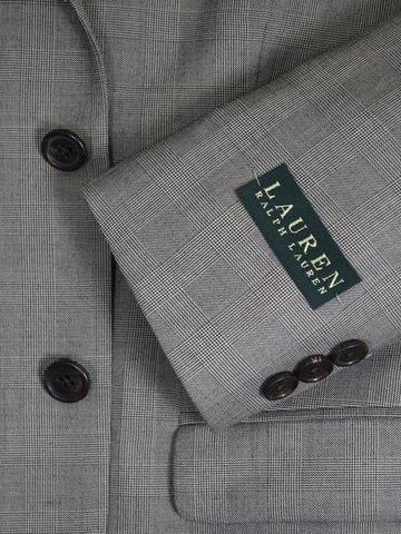 Image of Lauren Ralph Lauren 16282 65% Polyester/ 35% Rayon Boy's Suit Separates Jacket - Glen Plaid - Gray