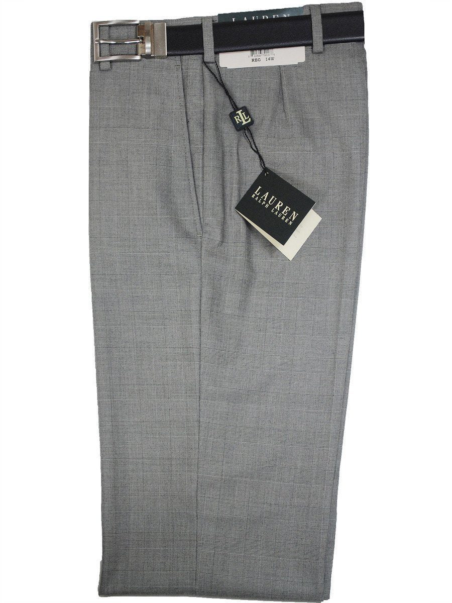 Lauren Ralph Lauren 16268P 65% Polyester/ 35% Rayon Boy's Suit Separate Pant - Glen Plaid - Gray