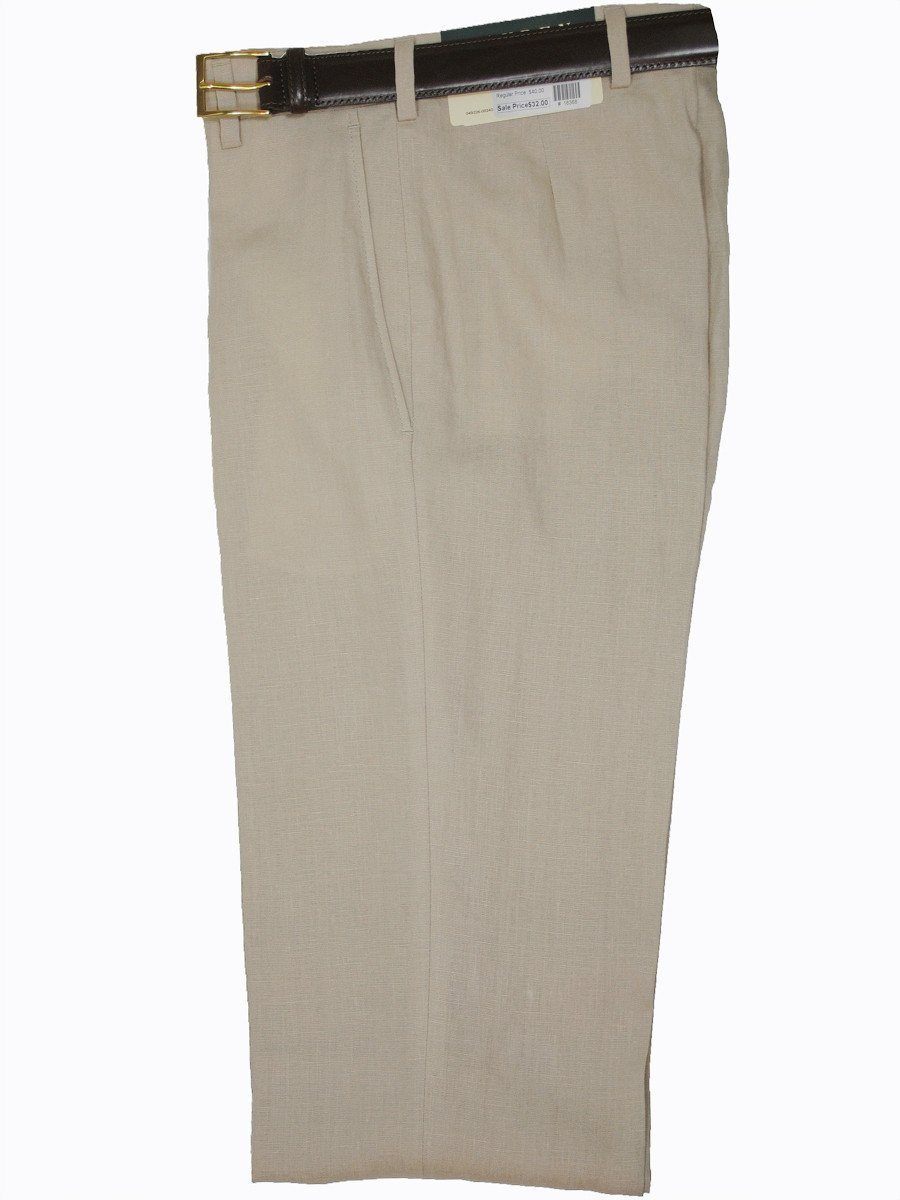 Lauren Ralph Lauren 16353P 100% Linen Boy's Suit Separate Pant - Solid - Tan