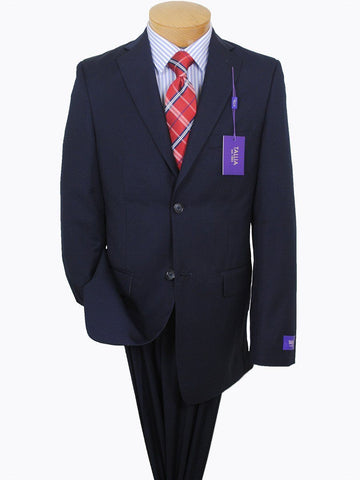 Image of Tallia 16386 65% Polyester/ 35% Rayon Boy's Suit - Solid Gab - Navy