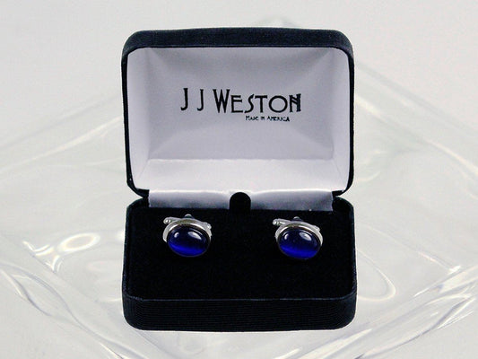 Boy's Cuff Links 16581 Blue/Silver