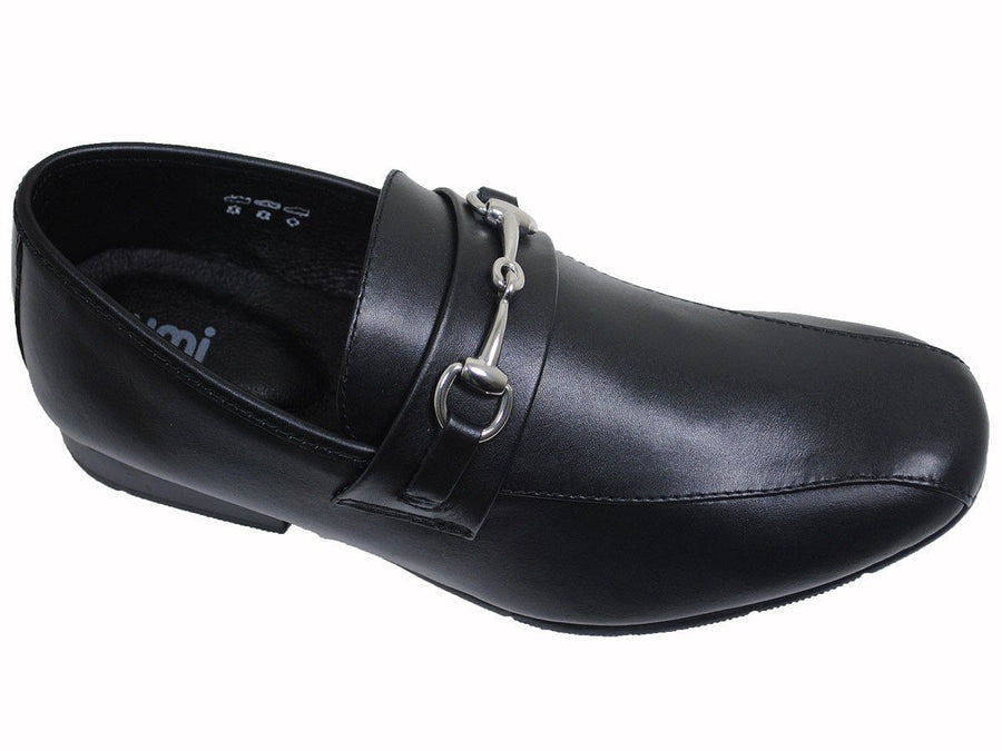 Umi 16770 Leather Boy's Shoe - Horsebit - Black