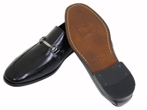 Image of Florsheim 16811 Leather Upper Boy's Shoe - Bit Loafer - Black