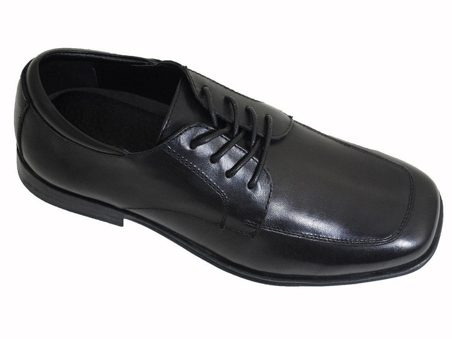 Kenneth Cole Reaction16964 Black Boy's Dress Shoes - Lace-Up - Moc Toe - Leather