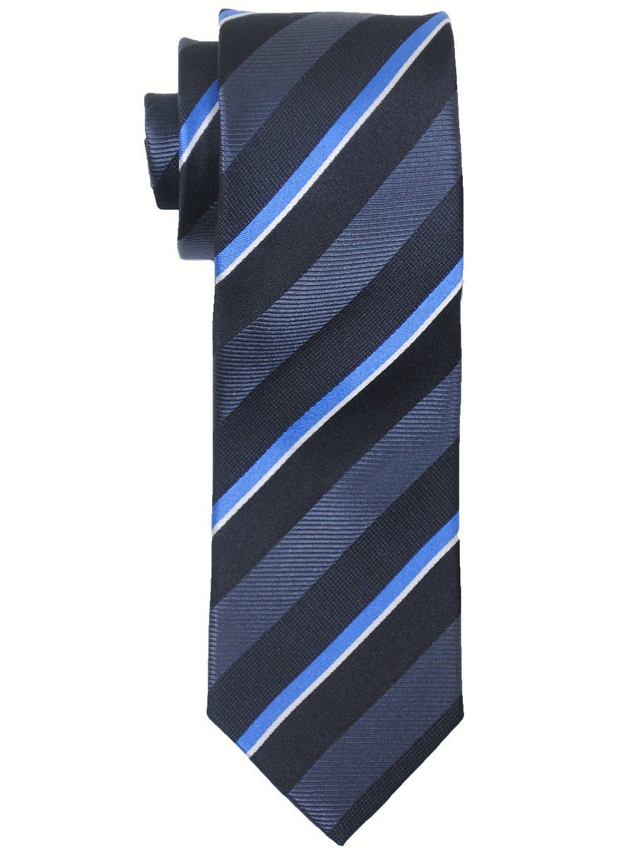 Boy's Tie 17450 Black/Charcoal/Blue Boys Tie Heritage House 