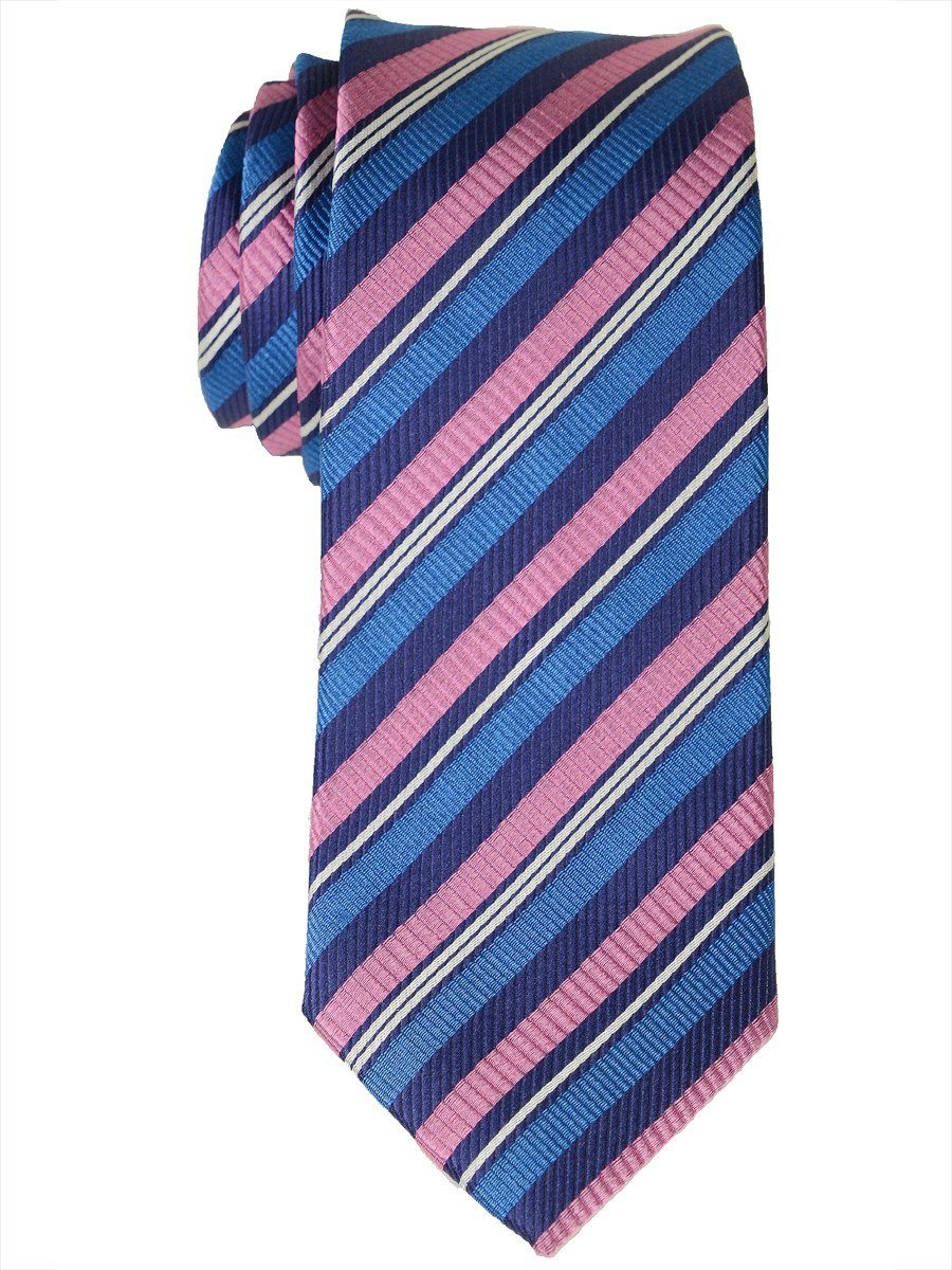 Heritage House 17470 100% Woven Silk Boy's Tie - Stripe - Pink/Blue Boys Tie Heritage House 