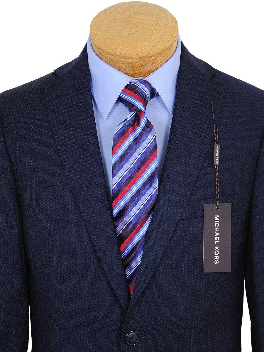 Michael Kors 17531 Navy Boy's Suit - Tonal Stripe - 100% Tropical Worsted Wool - Lined Boys Suit Michael Kors 