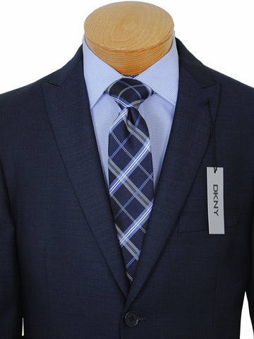 Image of DKNY 17658 100% Wool Boy's 2-Piece Suit - Weave - 2-Button Single Breasted Jacket, Plain Front Pant Boys Suit DKNY 