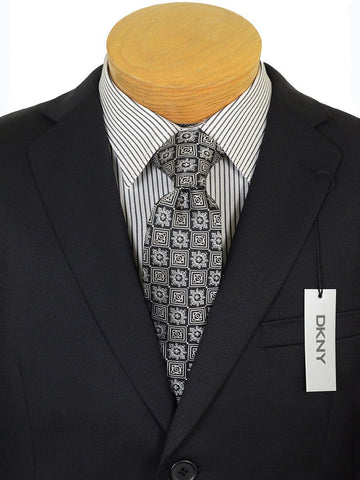 Image of DKNY 17697 Black Boy's Suit - Tonal Herringbone - 100% Tropical Worsted Wool - Lined from Boys Suit DKNY 