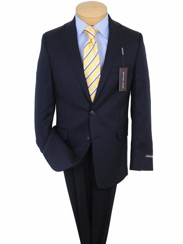 Image of Michael Kors 17772 100% Tropical Worsted Wool Boy's Suit Separate Jacket - Solid Gabardine - Navy, 2-Button Single Breasted Boys Suit Separate Jacket Michael Kors 
