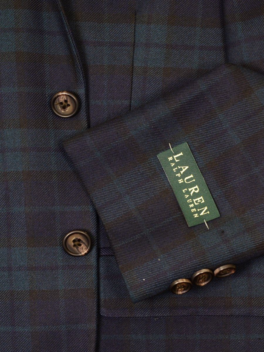 Lauren Ralph Lauren 17906 Navy /Green Boy's Sports Coat/ Jacket - Black Watch Tartan Plaid - 65% Polyester / 35% Rayon Boys Sport Coat Lauren 