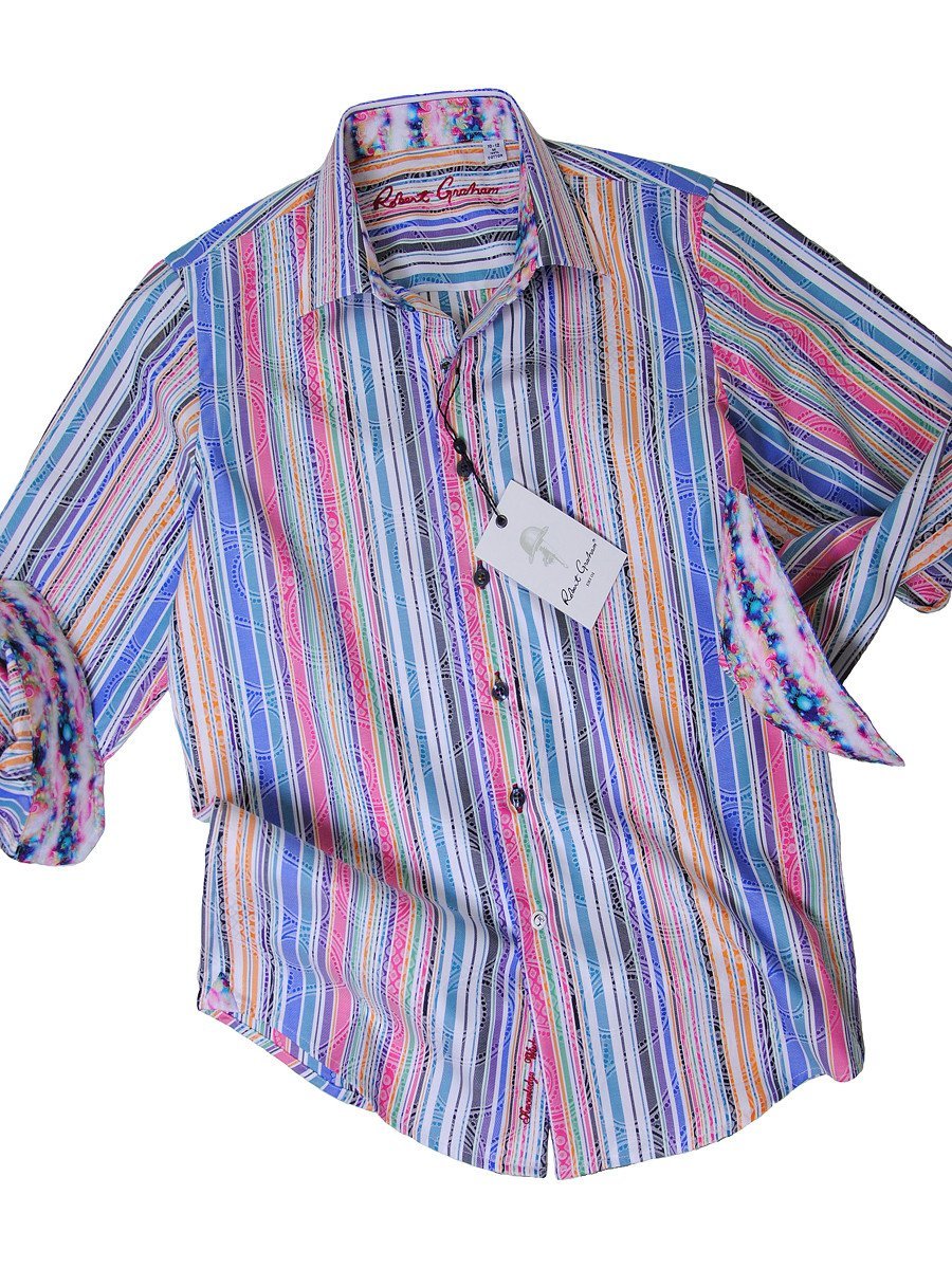 Boy's Sport Shirt 18001 Multicolor Boys Sport Shirt Robert Graham 