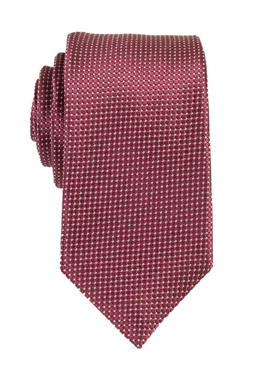 Heritage House 18145 100% Woven Silk Boy's Tie - Neat - Burgandy Boys Tie Heritage House 