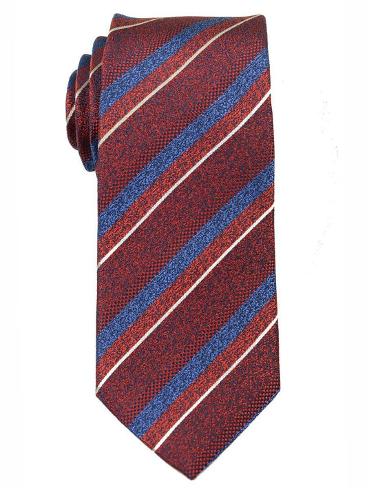 Heritage House 18163 100% Woven Silk Boy's Tie - Stripe - Red/Blue Boys Tie Heritage House 