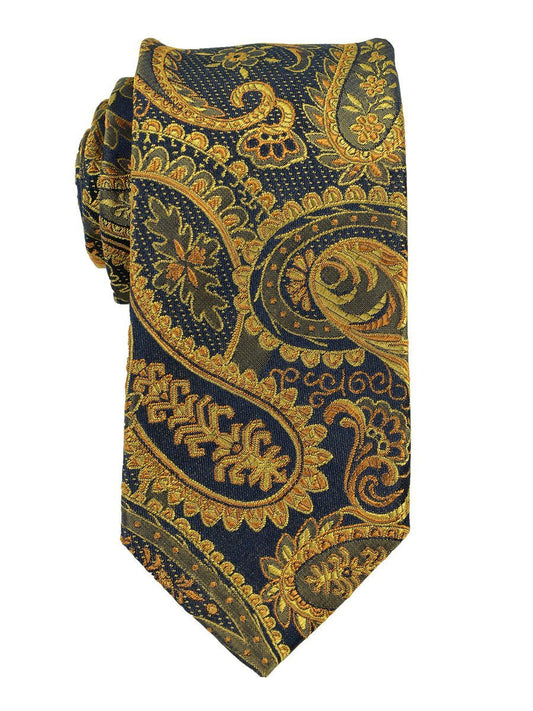 Boy's Tie 18189 Gold/Navy Boys Tie Heritage House 