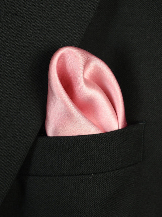Boy's Pocket Square 18232 Pink Solid Boys Pocket Square Heritage House 