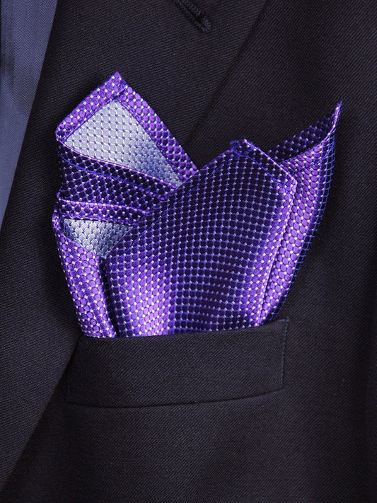Boy's Pocket Square 18245 Purple Neat Boys Pocket Square Heritage House 