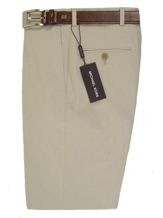 Michael Kors 18468 97% Cotton / 3% Spandex Boy's Pant - Cotton Poplin - Khaki, Plain Front Boys Casual Pant Michael Kors 