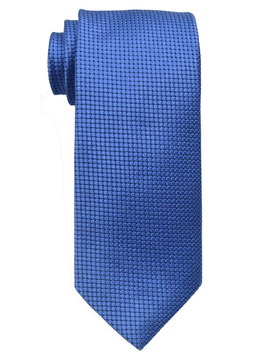 Heritage House 18817 100% Woven Silk Boy's Tie - Solid Neat - Blue Boys Tie Heritage House 