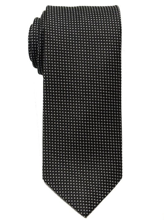 Heritage House 18823 100% Woven Silk Boy's Tie - Neat - Black Boys Tie Heritage House 