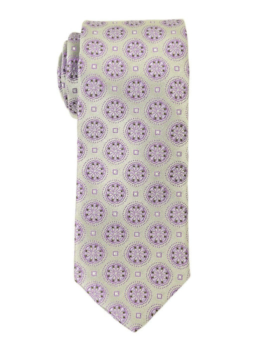 Heritage House 18829 100% Woven Silk Boy's Tie - Neat - Silver/Pink Boys Tie Heritage House 