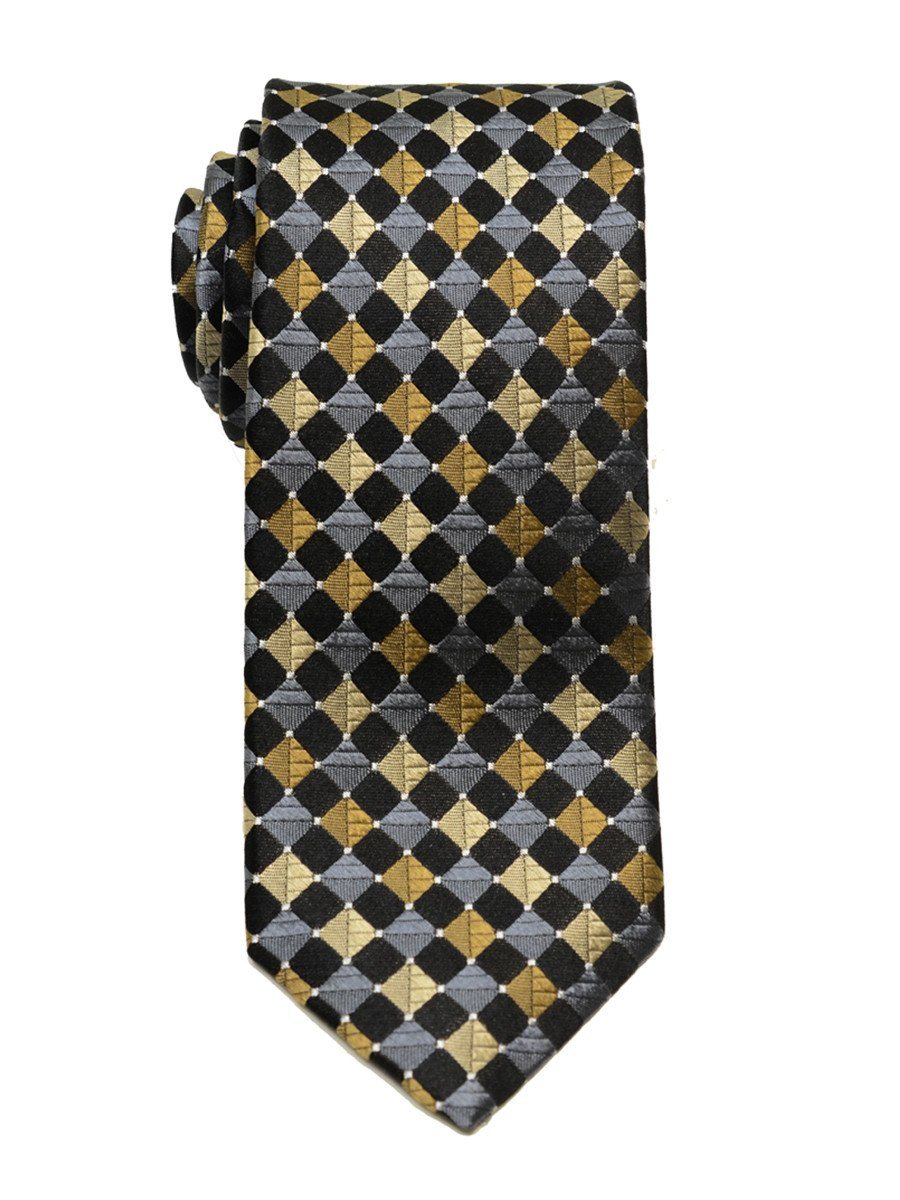 Boy's Tie 18859 Black/Grey/Khaki Boys Tie Heritage House 