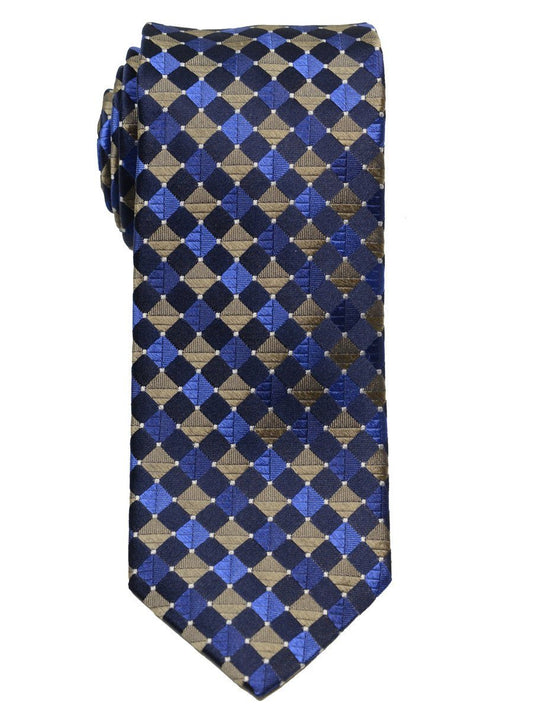Boy's Tie 18861 Navy/Khaki/Blue Boys Tie Heritage House 