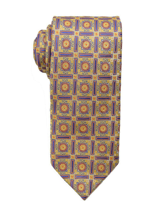 Heritage House 18867 100% Woven Silk Boy's Tie - Neat - Yellow/Orange/Blue Boys Tie Heritage House 