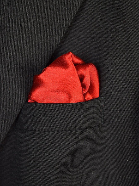 Boy's Pocket Square 18940 Red Solid Boys Pocket Square Heritage House 