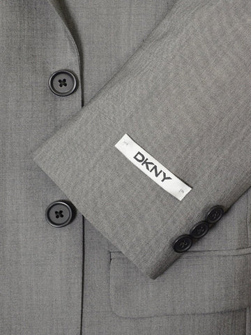 DKNY 19074 100% Wool Boy's 2-Piece Suit - Sharkskin - 2-Button Single Breasted Jacket, Plain Front Pant Boys Suit DKNY 