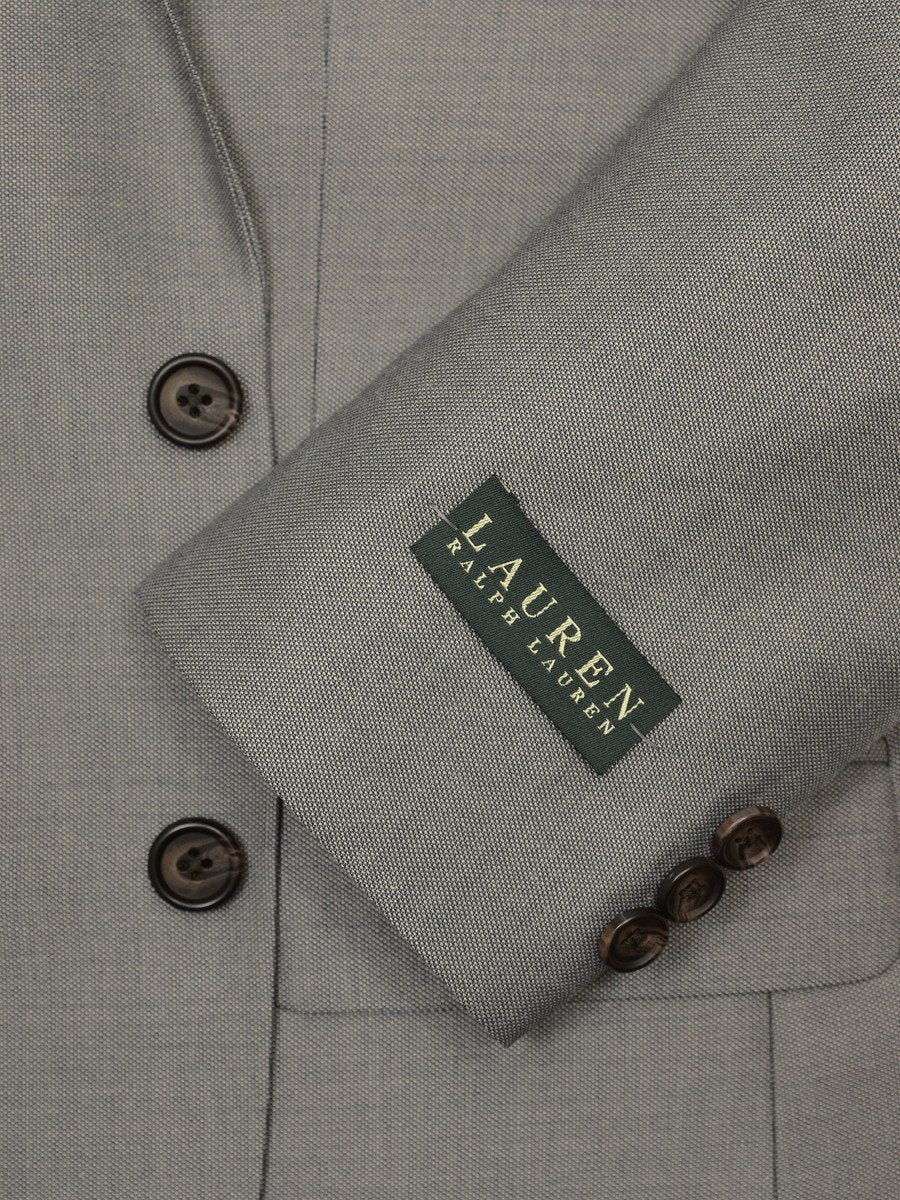 Lauren Ralph Lauren 19167 65% Polyester/ 35% Rayon Boy's Suit Separate Jacket - Weave - Light Gray, 2-Button Single Breasted Boys Suit Separate Jacket Lauren 