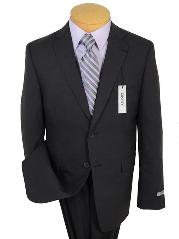 DKNY 19213 100% Wool Boy's 2-Piece Suit - Weave - 2-Button Single Breasted Jacket, Plain Front Pant Boys Suit DKNY 