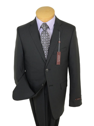 Hickey Freeman 19342 98% Wool / 2% Elastane Boy's 2-Piece Suit - Solid Gray- 2-Button Single Breasted Jacket, Plain Front Pant Boys Suit Hickey 